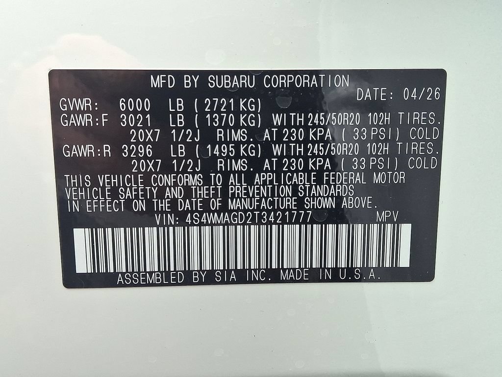 New 2026 Subaru Ascent Limited AWD/4WD image 18