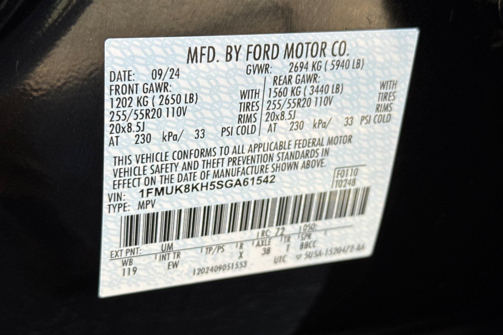 Certified 2025 Ford Explorer ST-Line AWD/4WD image 37