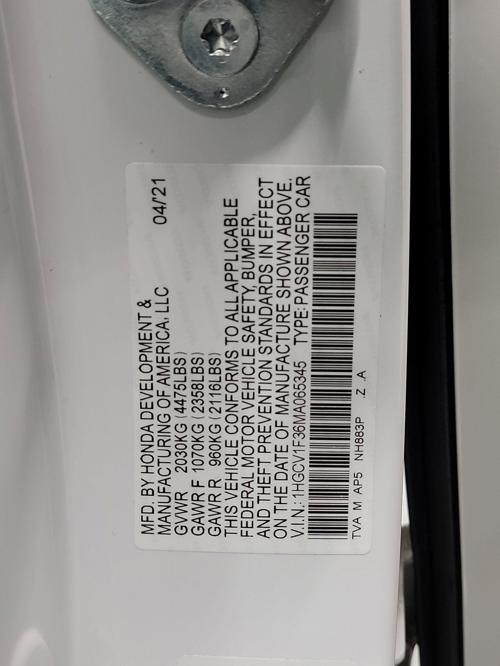 Certified 2021 Honda Accord Sport image 32