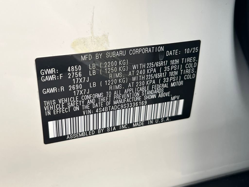 New 2025 Subaru Outback Premium image 31