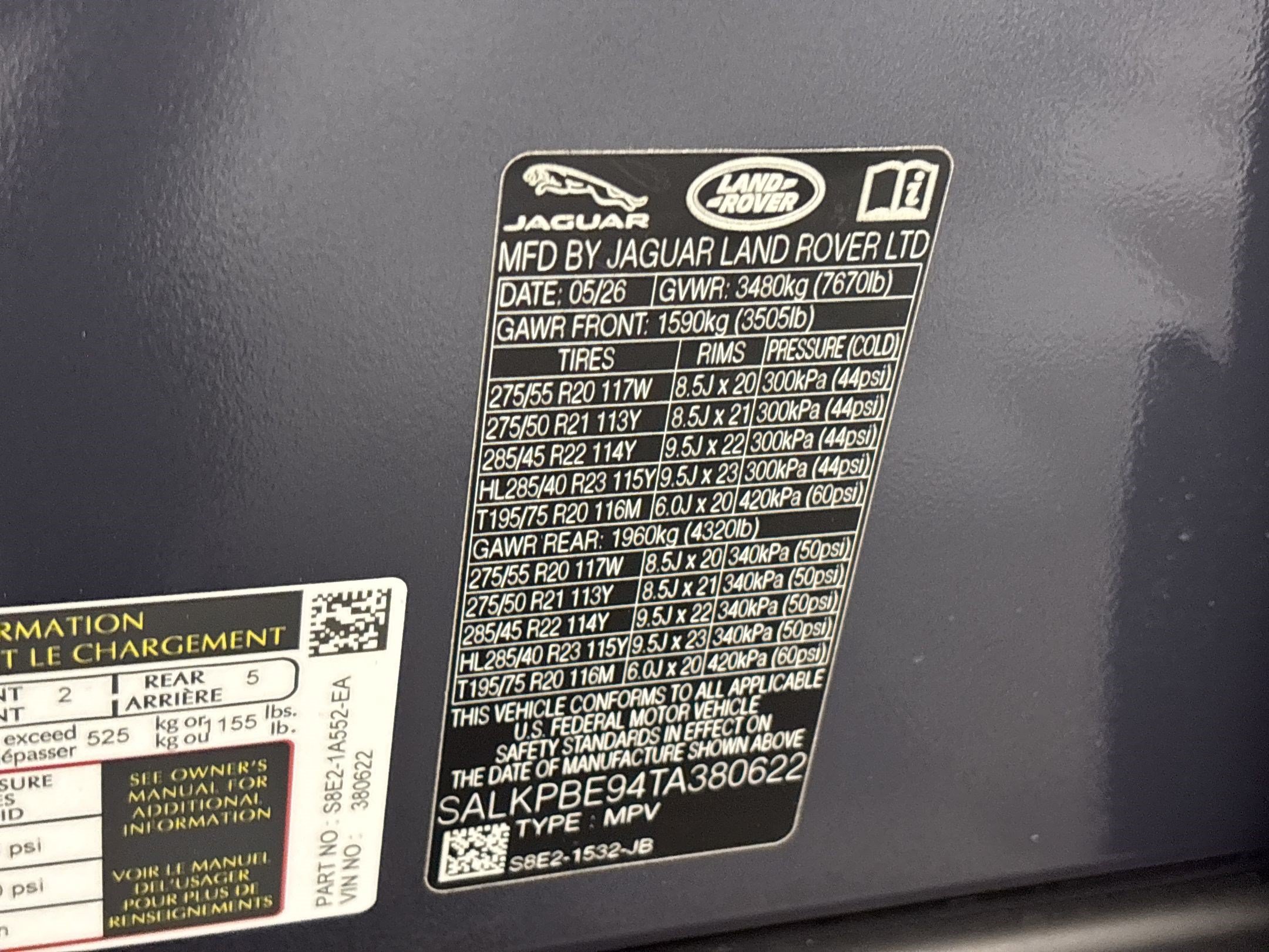 New 2026 Land Rover Range Rover Long Wheelbase SE AWD/4WD image 24