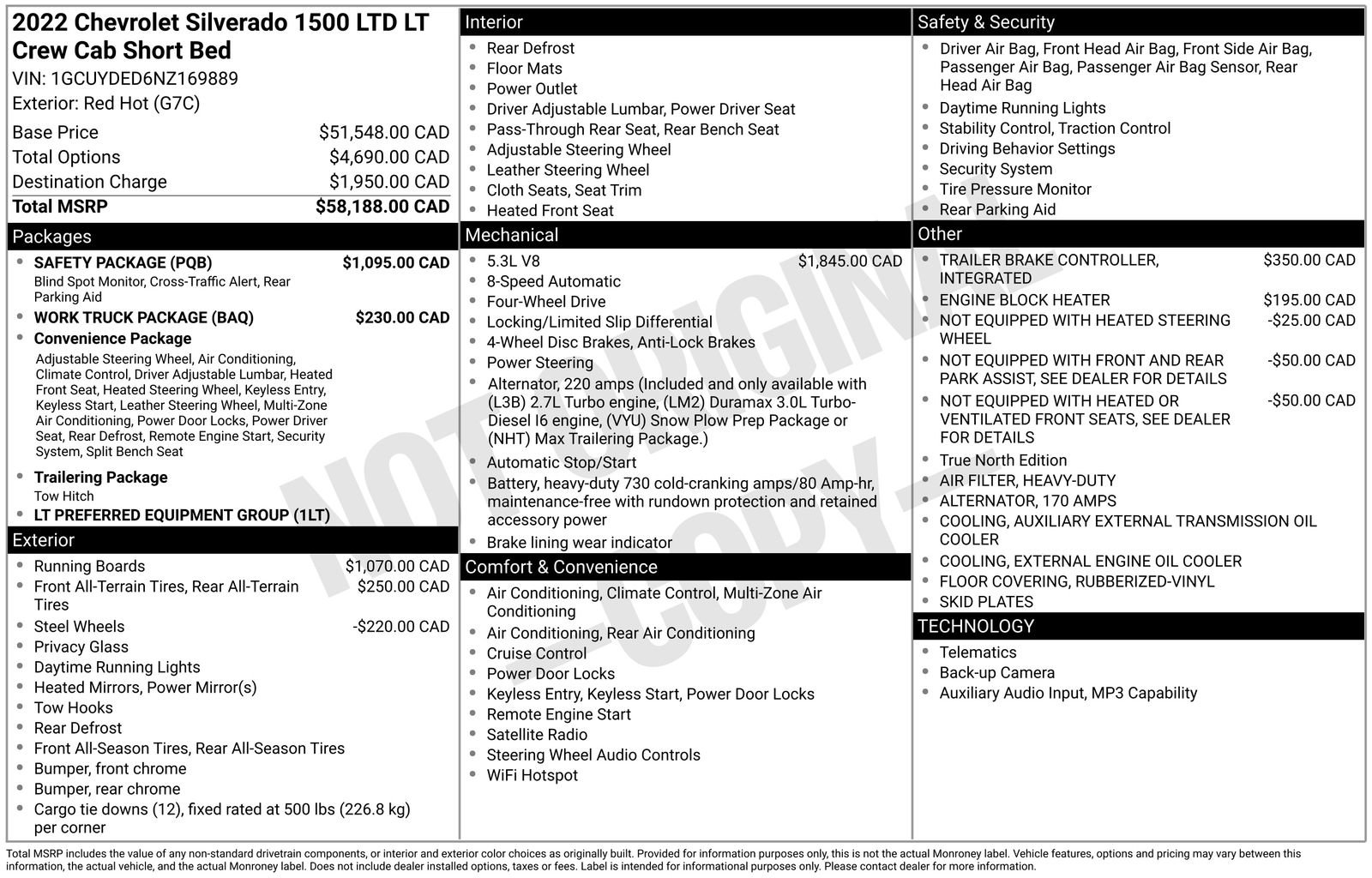 Used 2022 Chevrolet Silverado 1500 LT w/ Safety Package AWD/4WD image 35