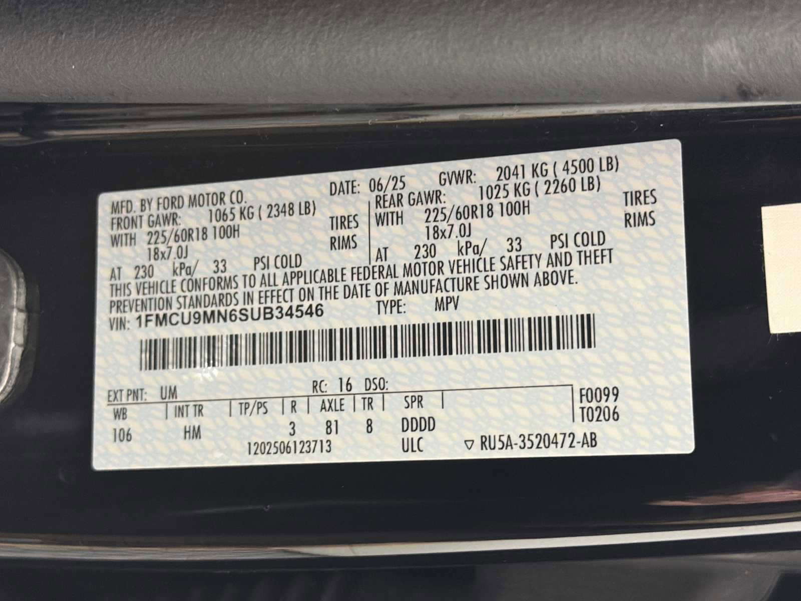 Used 2025 Ford Escape ST-Line image 64