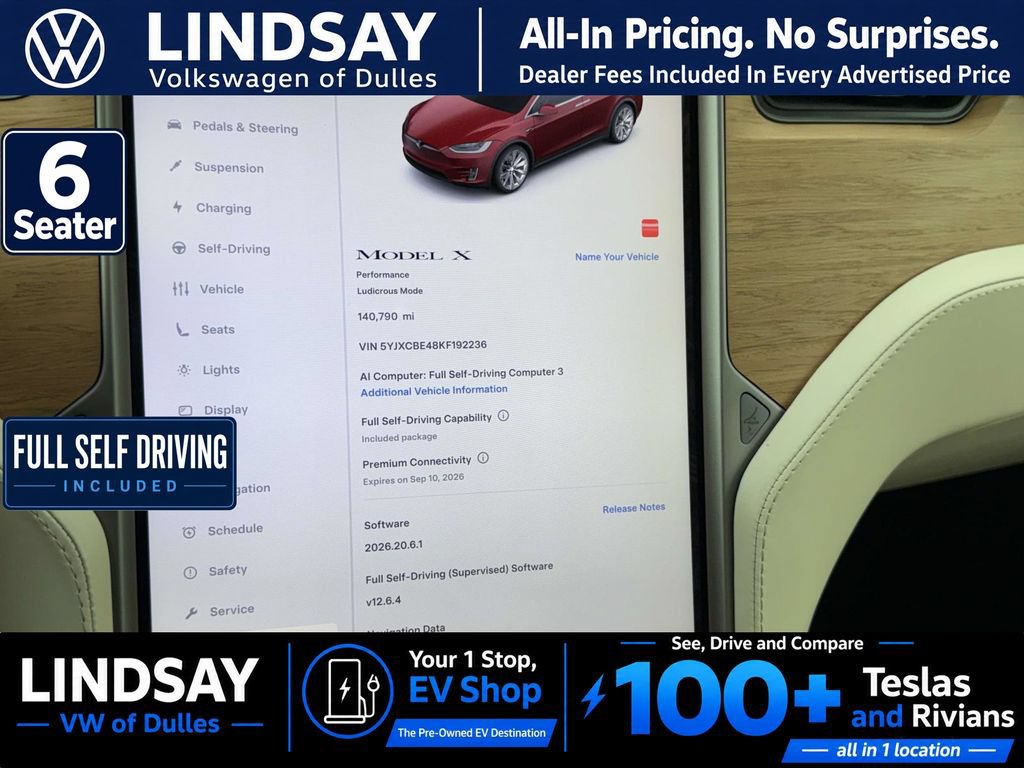 Used 2019 Tesla Model X Performance AWD/4WD image 15