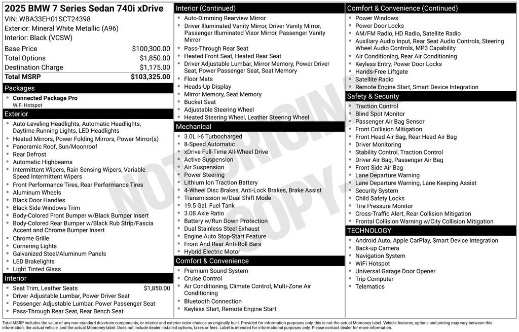 Used 2025 BMW 740i xDrive image 11