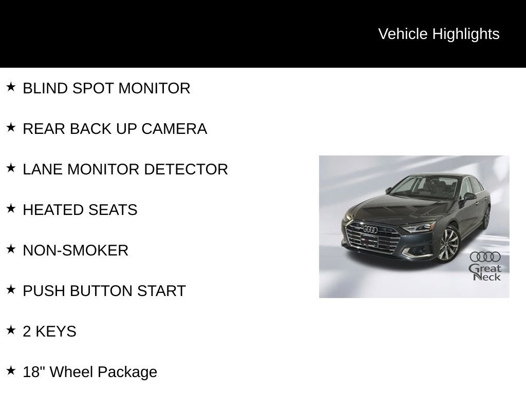 Used 2022 Audi A4 2.0T Premium w/ Convenience Package AWD/4WD image 9