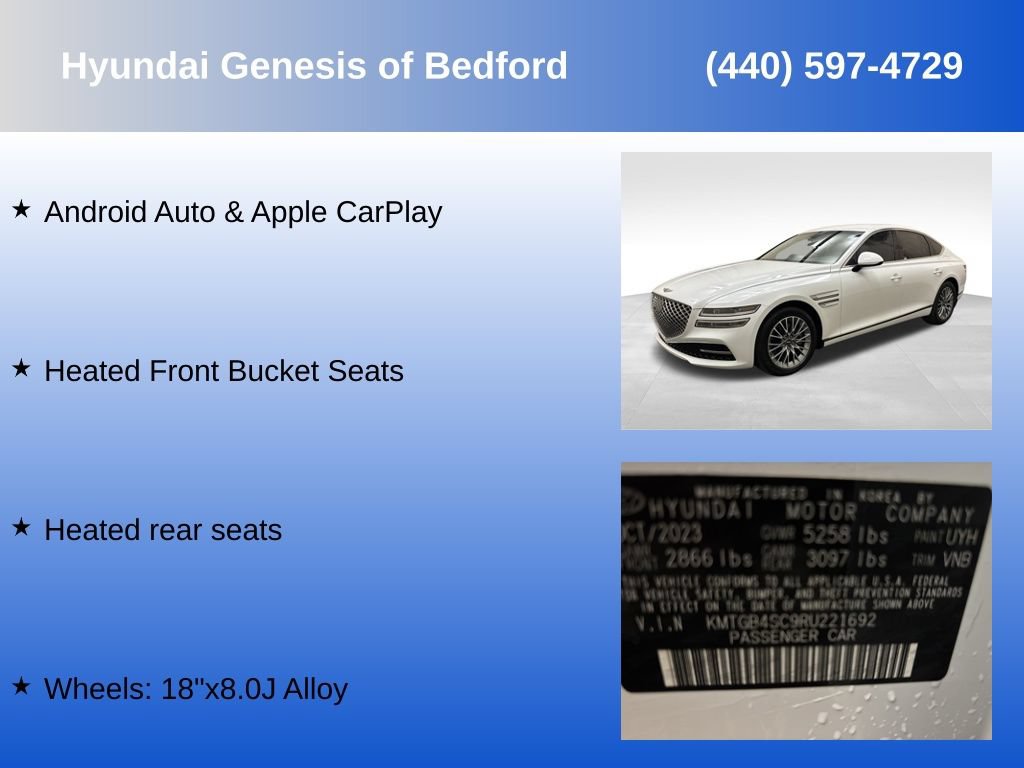 Used 2024 Genesis G80 2.5T AWD/4WD image 14