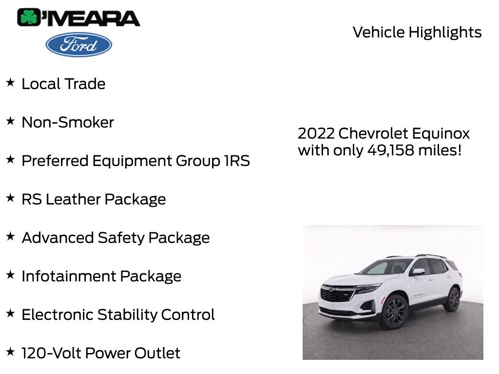 Used 2022 Chevrolet Equinox RS w/ RS Leather Package AWD/4WD image 8