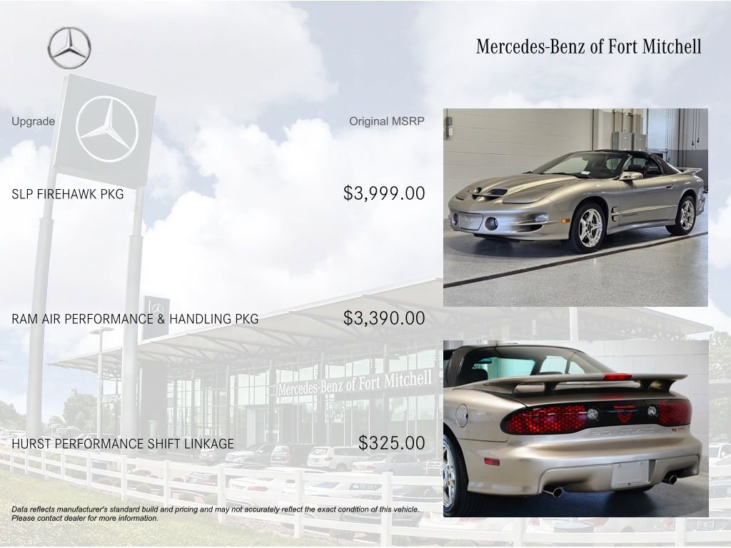 Used 2001 Pontiac Firebird Trans Am w/ SLP Firehawk Pkg RWD image 4
