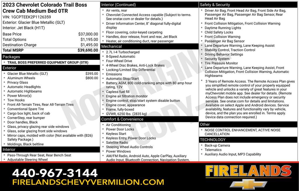 Used 2023 Chevrolet Colorado Trail Boss image 2