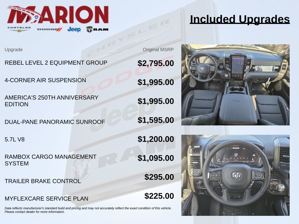 New 2026 RAM 1500 Rebel w/ Rebel Level 2 Equipment Group AWD/4WD image 9
