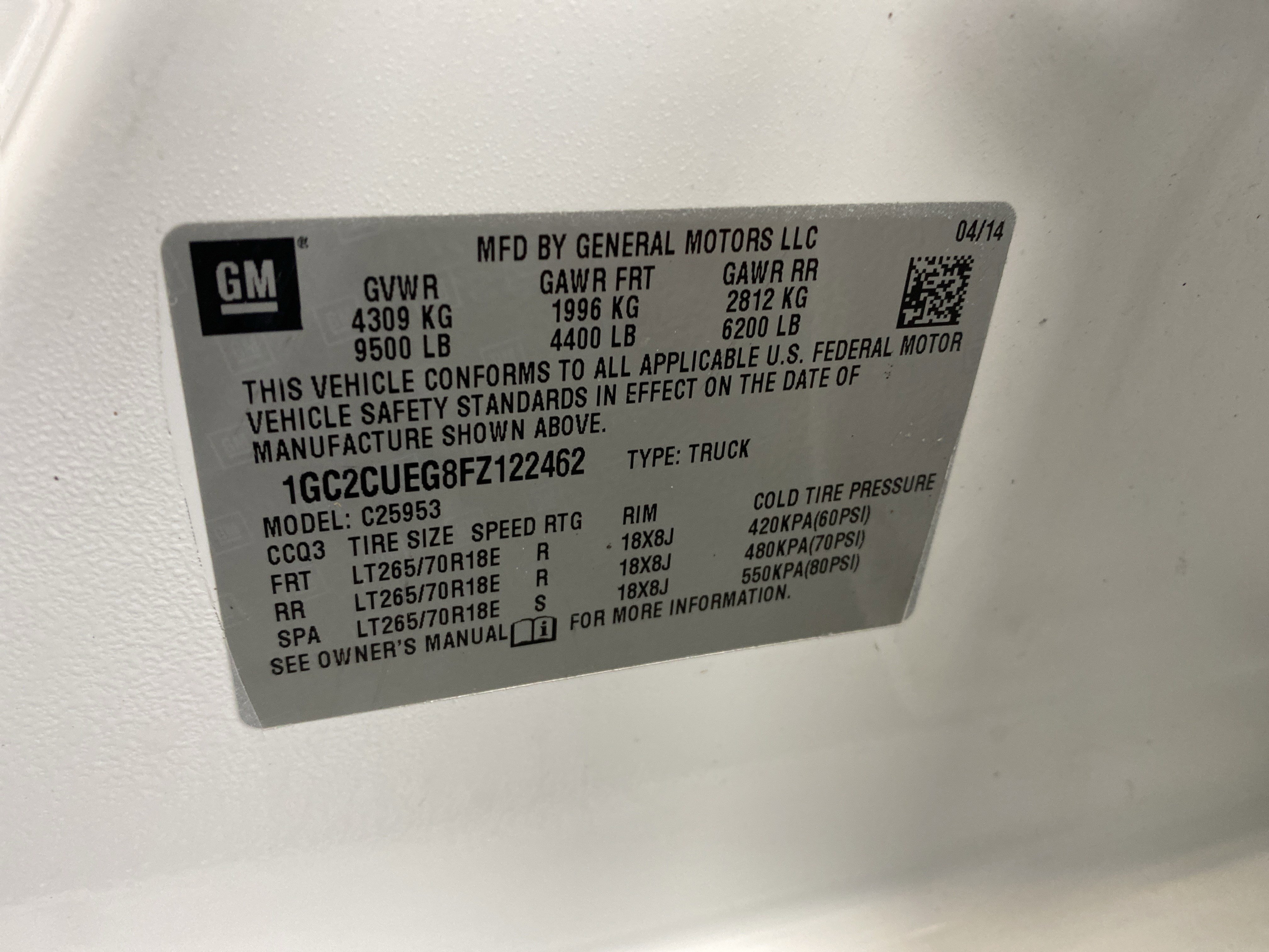 Used 2015 Chevrolet Silverado 2500 W/T image 4