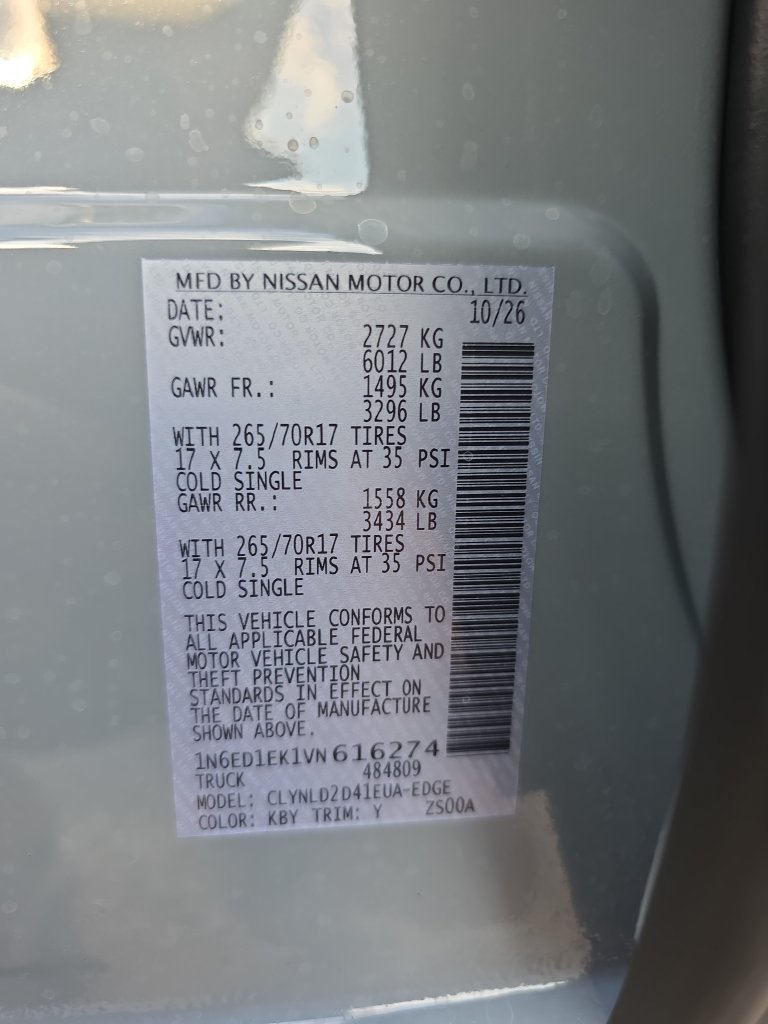 New 2027 Nissan Frontier PRO-4X AWD/4WD image 16