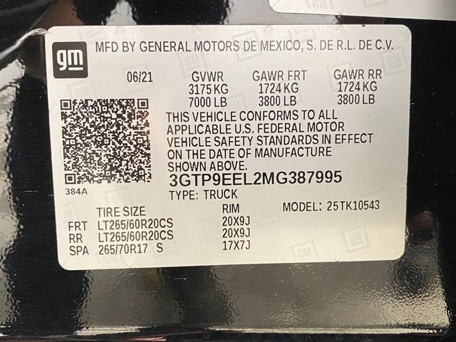 Certified 2021 GMC Sierra 1500 AT4 w/ AT4 Preferred Package AWD/4WD image 32