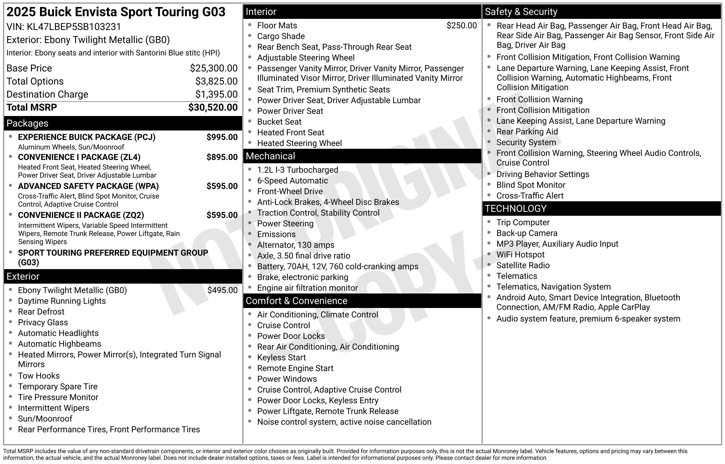 Used 2025 Buick Envista Sport Touring w/ Experience Buick Package FWD image 2