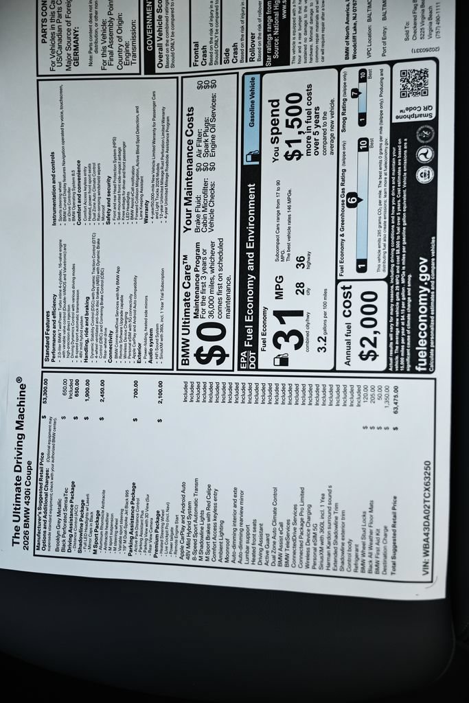 New 2026 BMW 430i Coupe w/ M Sport Package RWD image 25