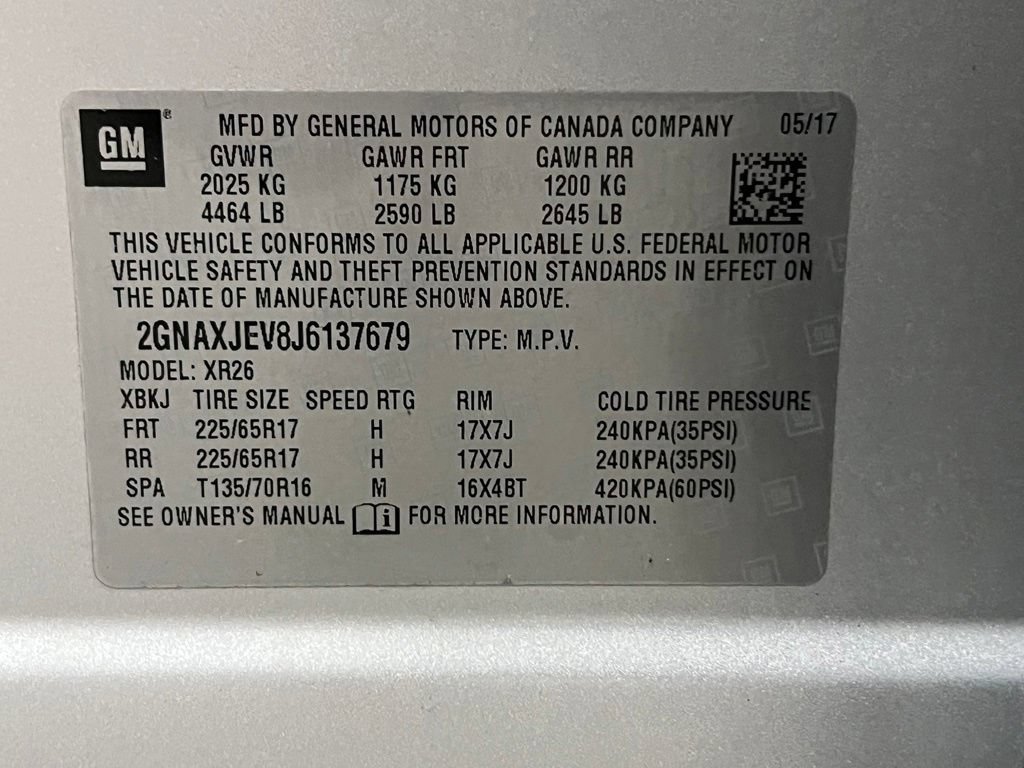 Certified 2018 Chevrolet Equinox LT FWD image 30