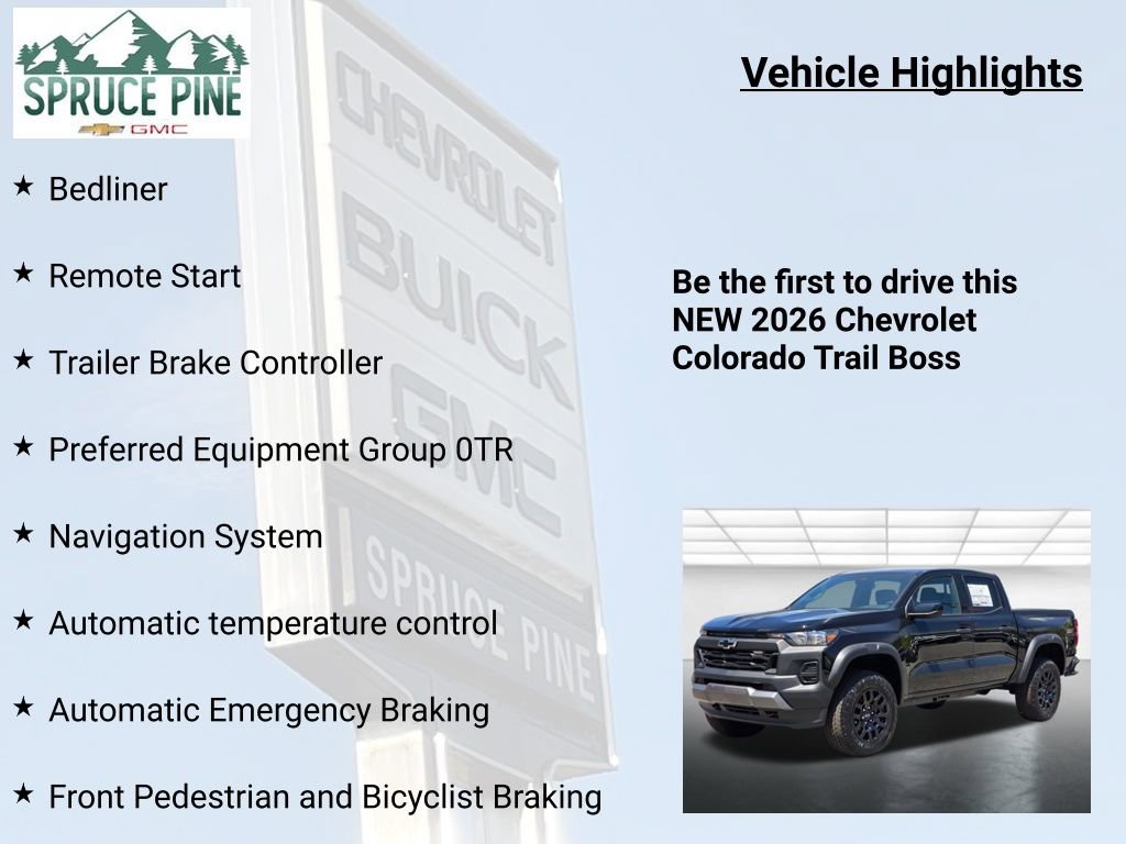 New 2026 Chevrolet Colorado Trail Boss AWD/4WD image 5