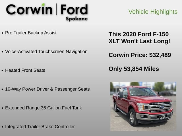 Used 2020 Ford F150 XLT w/ Equipment Group 302A Luxury AWD/4WD image 24