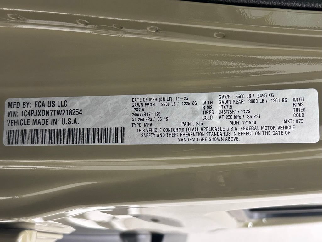 New 2026 Jeep Wrangler Unlimited Sport AWD/4WD image 21