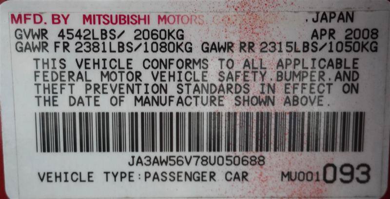 Used 2008 Mitsubishi Lancer Evolution MR AWD/4WD image 37
