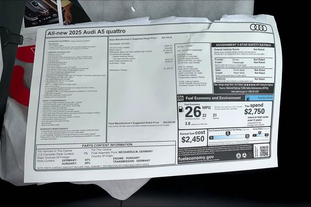 New 2025 Audi A5 2.0T Premium image 16