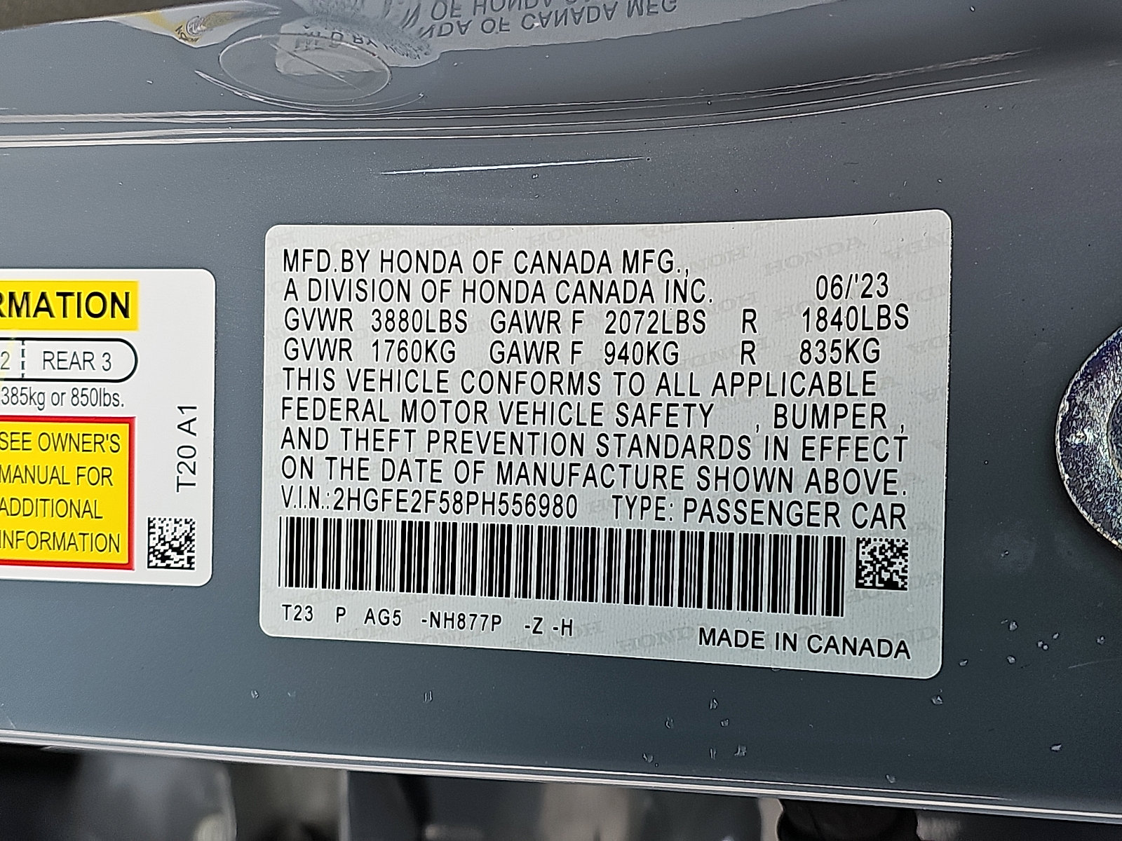 Used 2023 Honda Civic Sport image 26