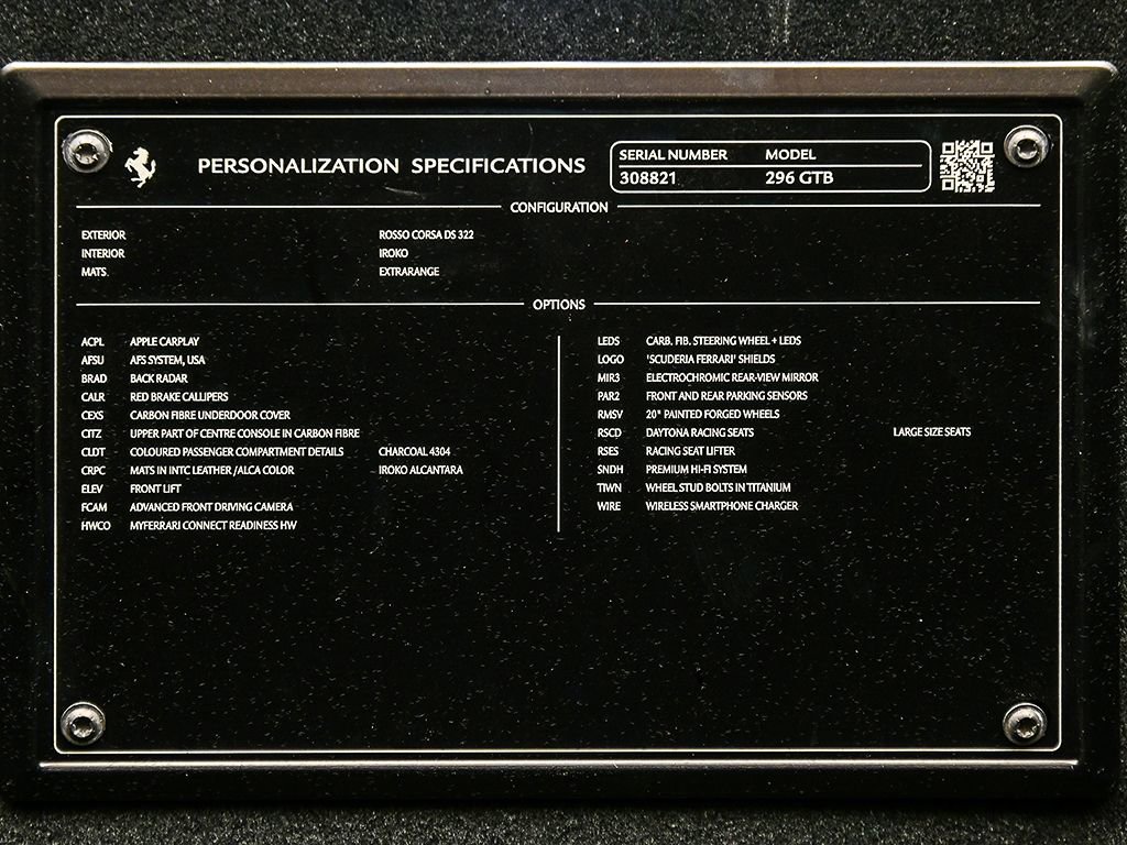 Certified 2024 Ferrari 296 GTB image 41