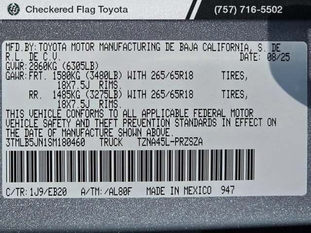 Used 2025 Toyota Tacoma Limited AWD/4WD image 30