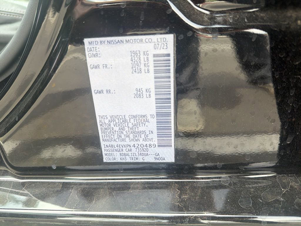 Certified 2023 Nissan Altima 2.5 SL FWD image 12