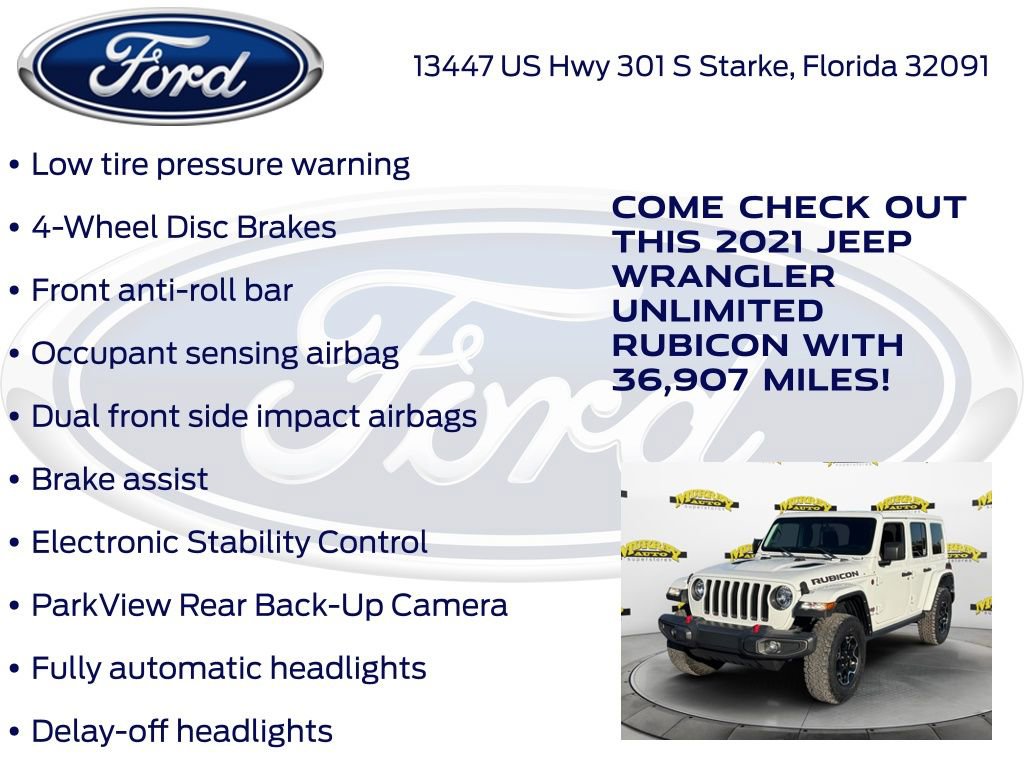 Used 2021 Jeep Wrangler Unlimited Rubicon image 25