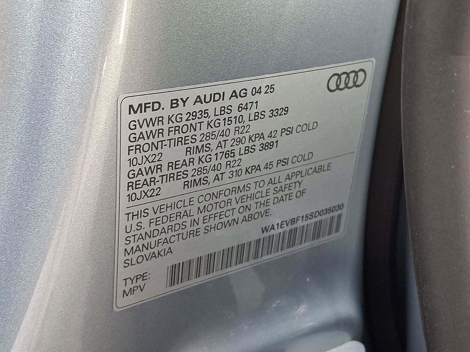 New 2025 Audi Q8 Premium Plus image 24