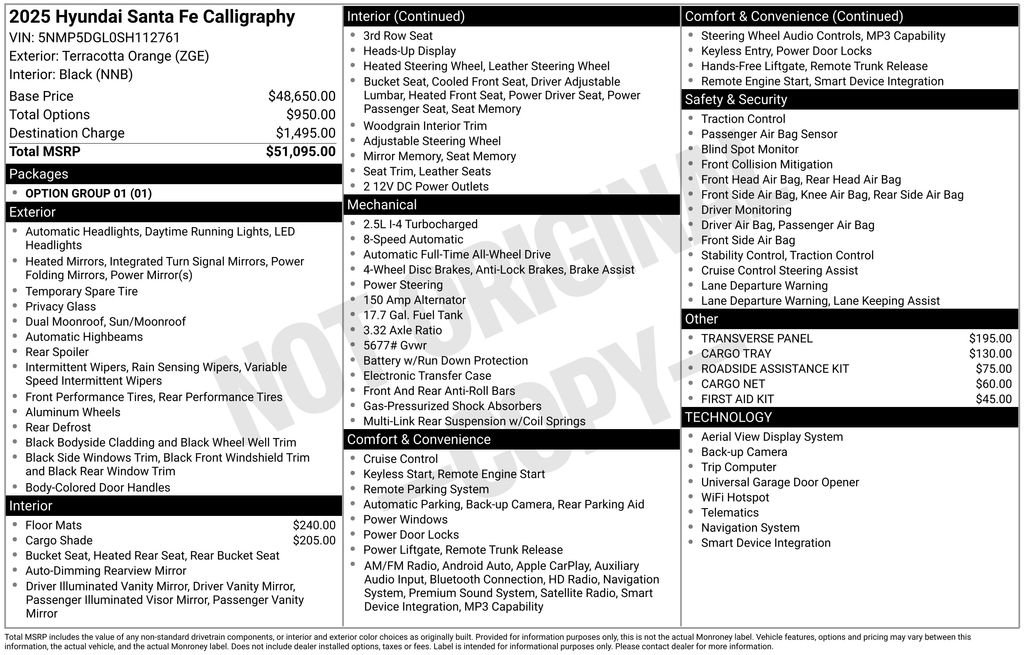Used 2025 Hyundai Santa Fe Calligraphy AWD/4WD image 27