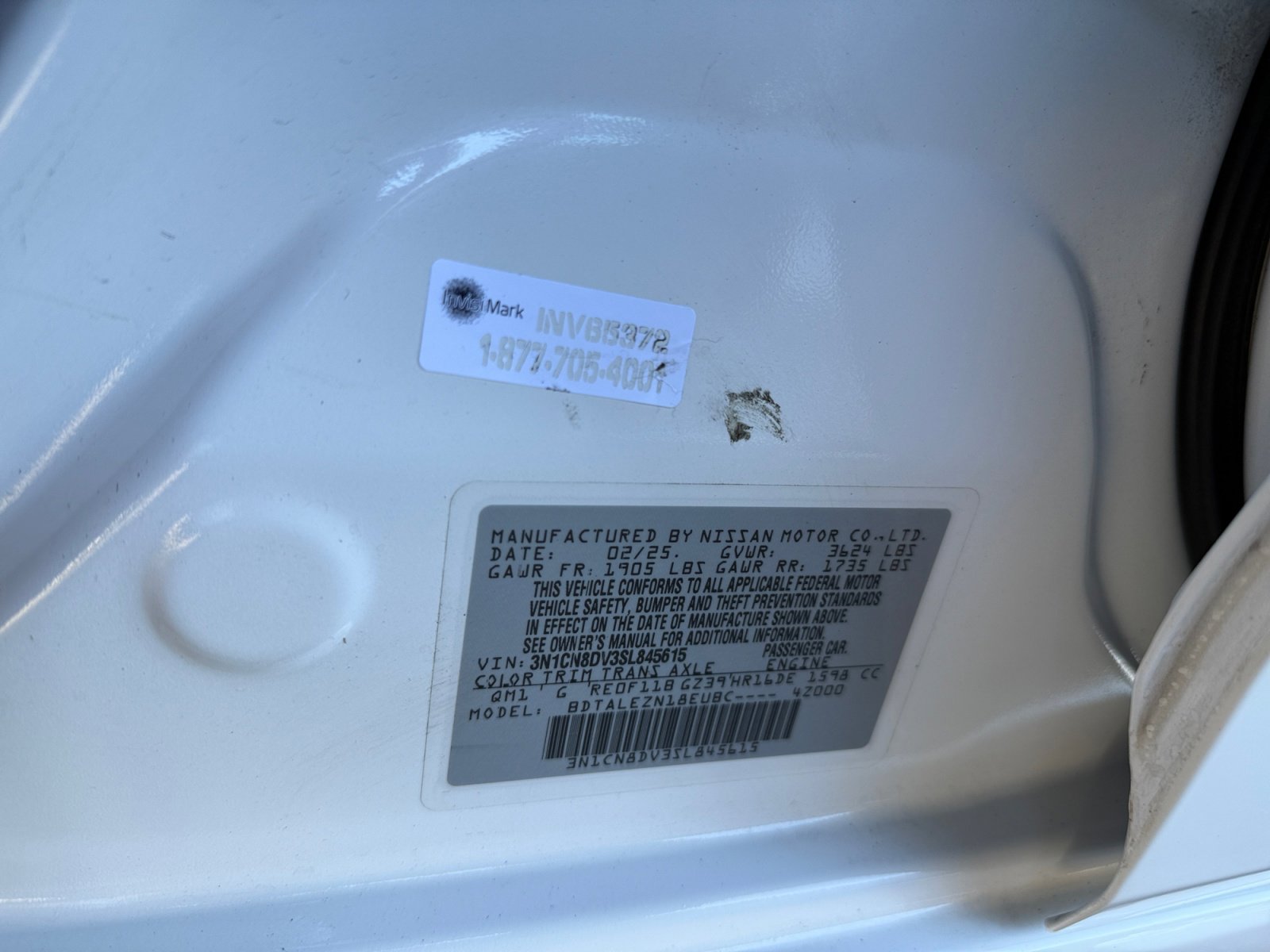 Used 2025 Nissan Versa S w/ S Plus Package image 24