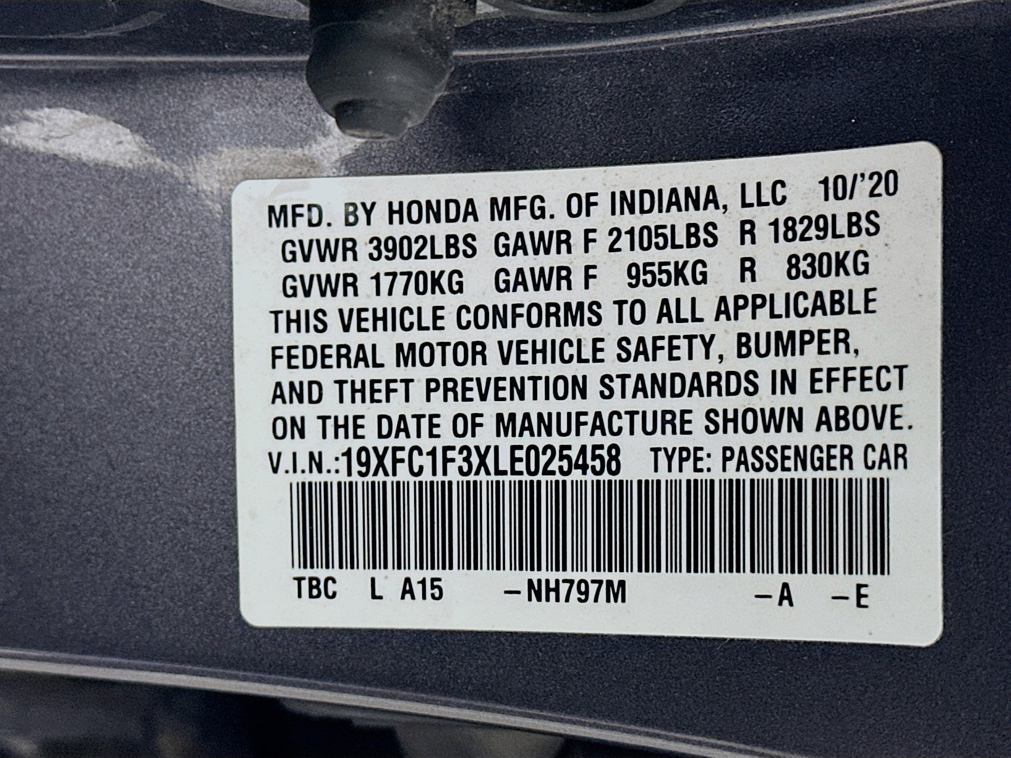 Used 2020 Honda Civic EX image 12