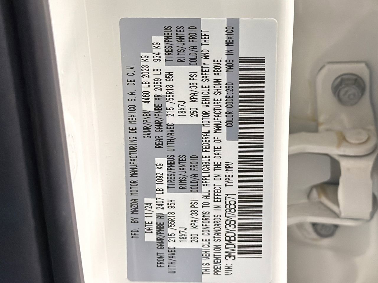 Certified 2025 MAZDA CX-30 2.5 Turbo w/ Premium Package image 36