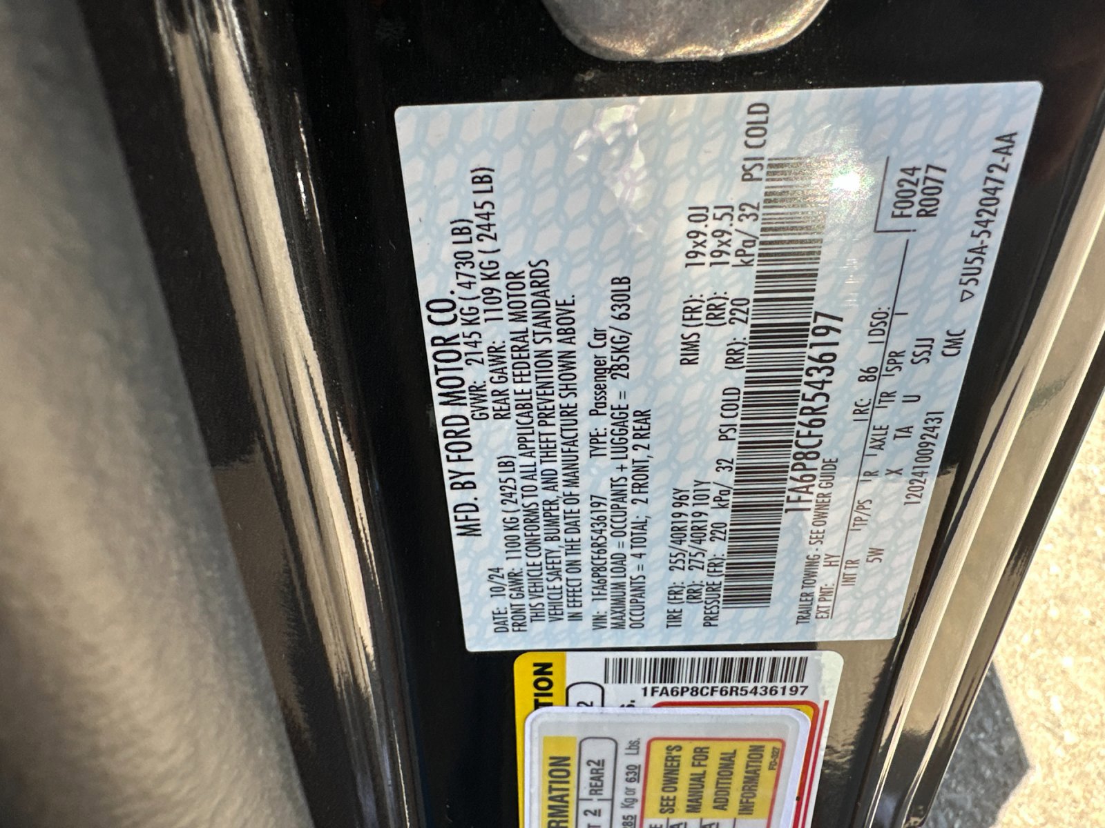 New 2024 Ford Mustang GT Premium w/ GT Performance Package image 25