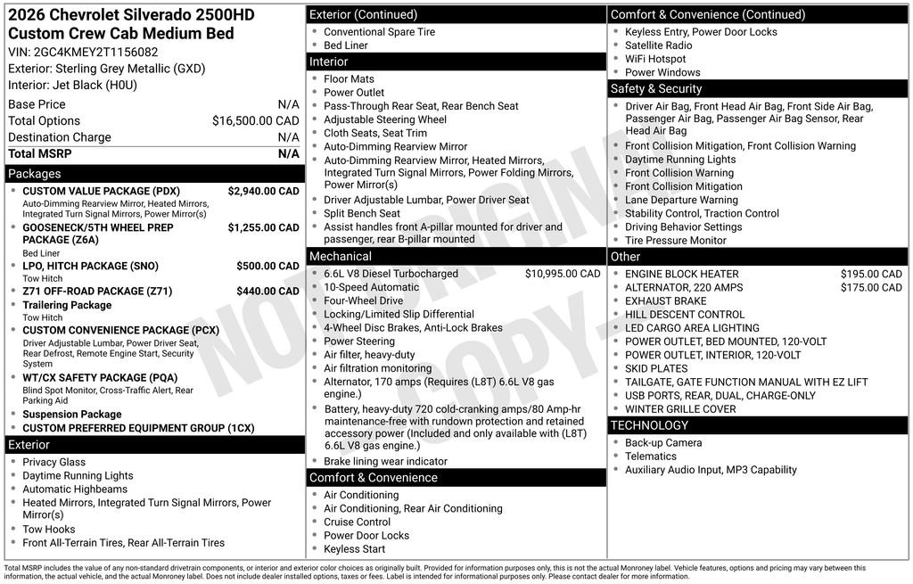 New 2026 Chevrolet Silverado 2500 Custom w/ Custom Value Package image 28