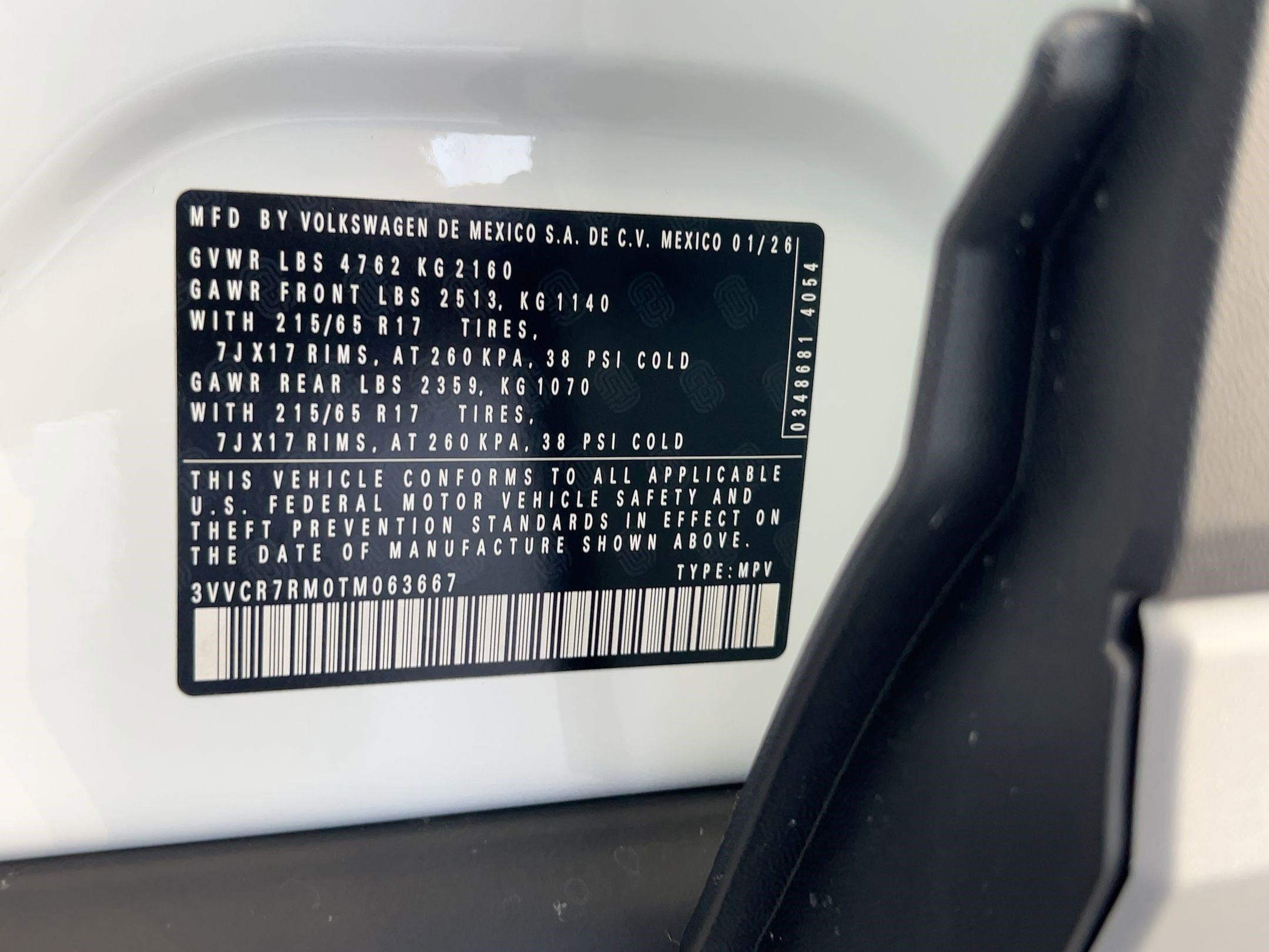 New 2026 Volkswagen Tiguan S image 19