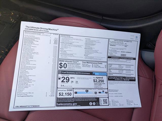 New 2026 BMW M340i xDrive image 18