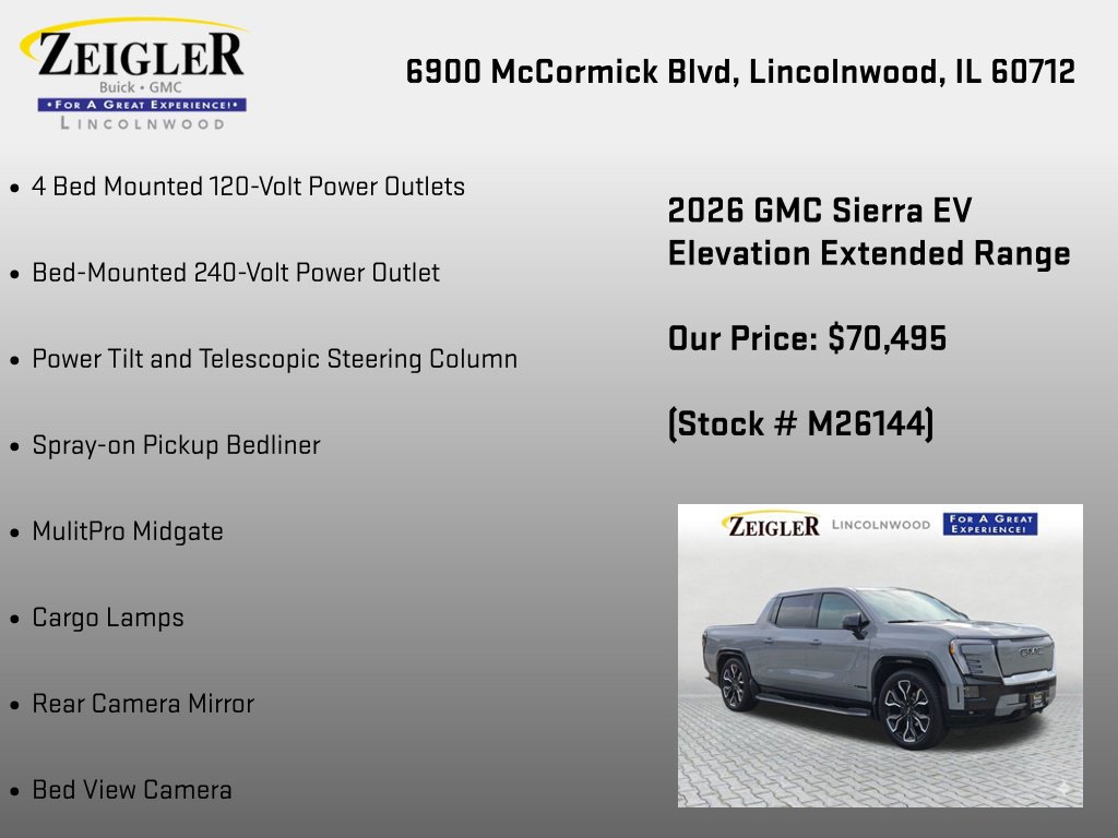 New 2026 GMC Sierra EV Elevation w/ Premium Package AWD/4WD image 24