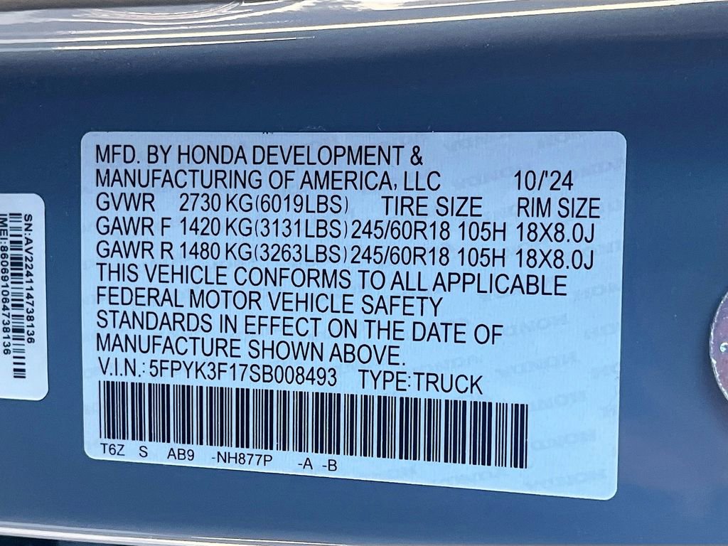 Used 2025 Honda Ridgeline Sport image 31