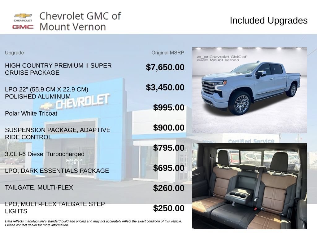 New 2026 Chevrolet Silverado 1500 High Country AWD/4WD image 6