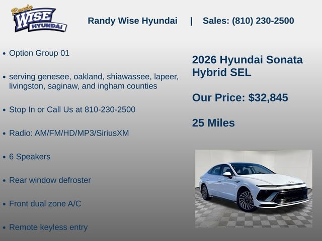 New 2026 Hyundai Sonata SEL FWD image 5