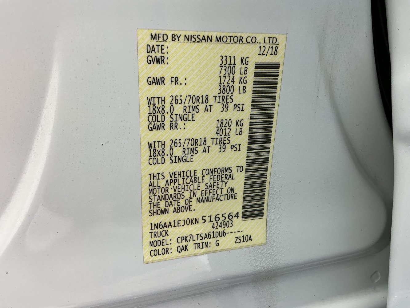 Used 2019 Nissan Titan SV AWD/4WD image 46