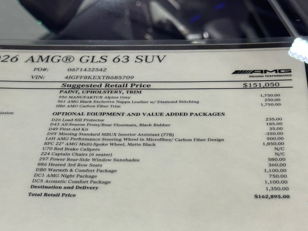 New 2026 Mercedes-Benz GLS 63 AMG 4MATIC image 20