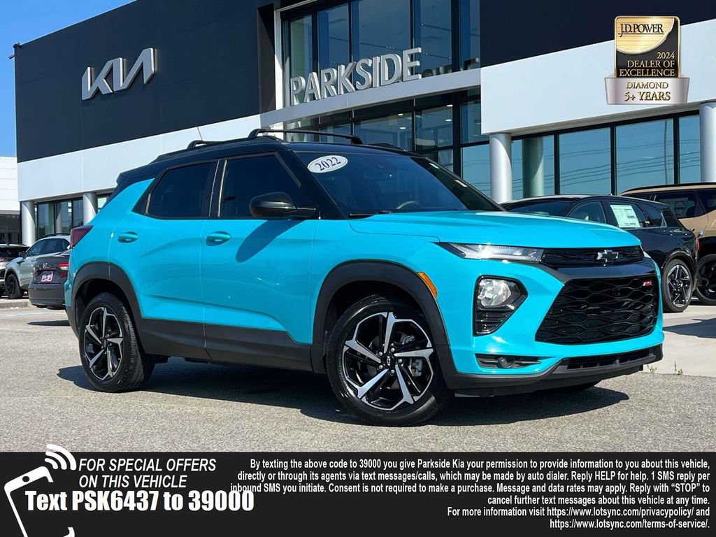 Used 2022 Chevrolet TrailBlazer RS w/ Technology Package FWD image 1