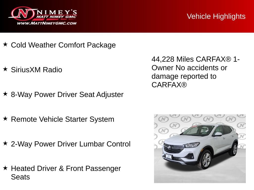 Used 2020 Buick Encore GX Preferred w/ Cold Weather Comfort Package AWD/4WD image 10