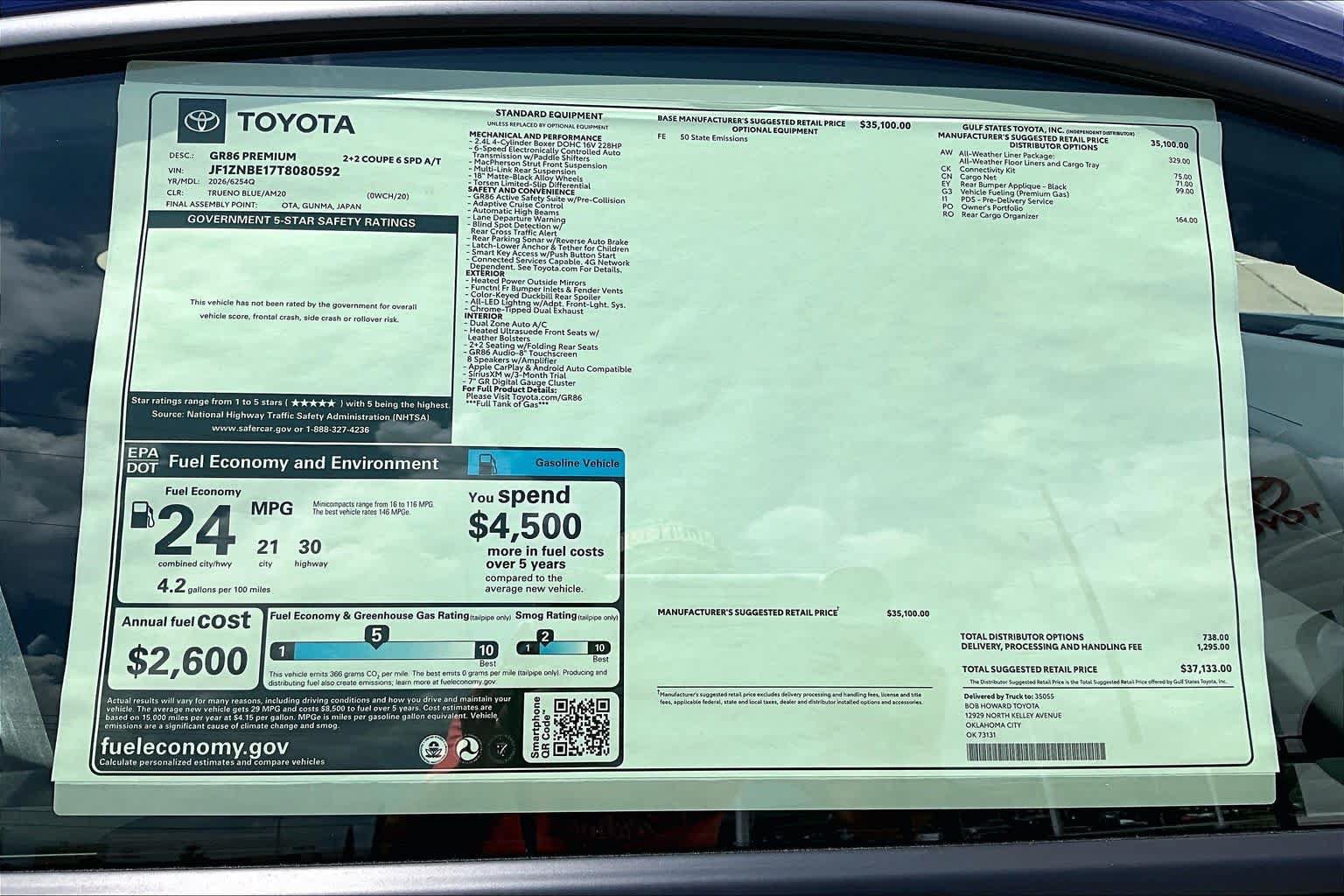 New 2026 Toyota GR86 Premium RWD image 21
