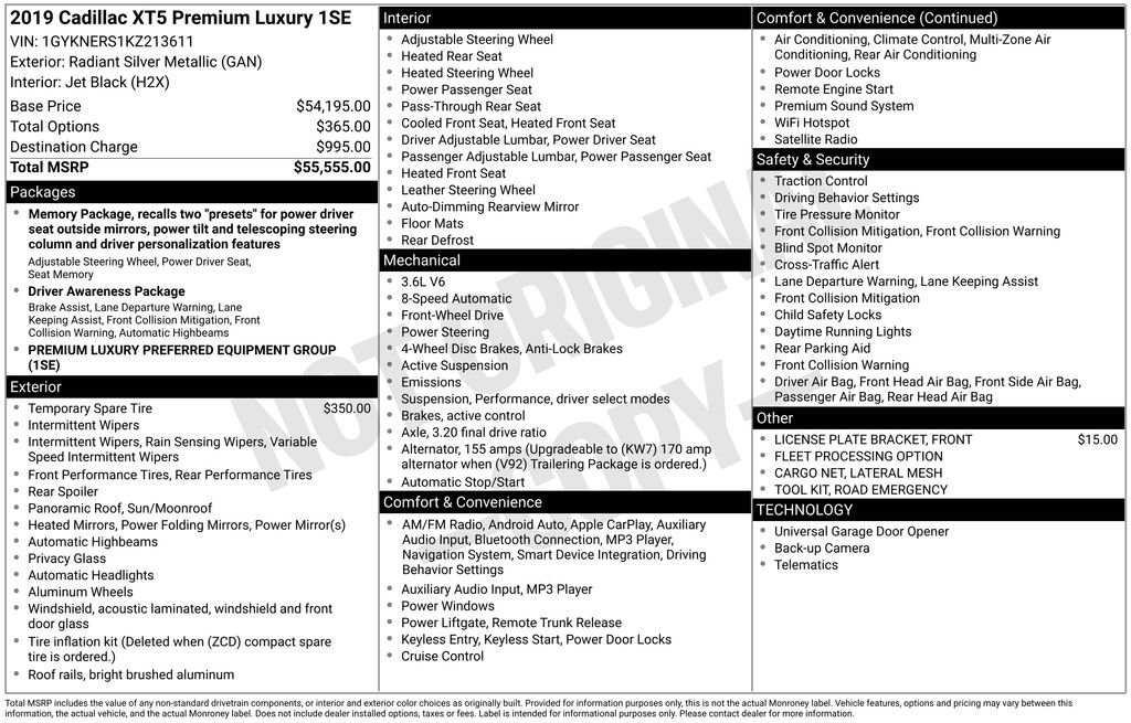 Used 2019 Cadillac XT5 Premium Luxury image 2